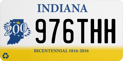 IN license plate 976THH
