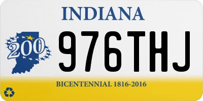 IN license plate 976THJ