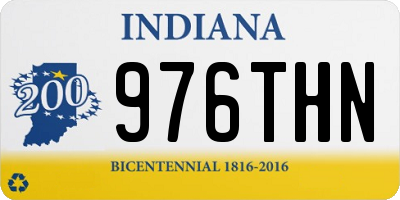 IN license plate 976THN
