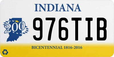 IN license plate 976TIB