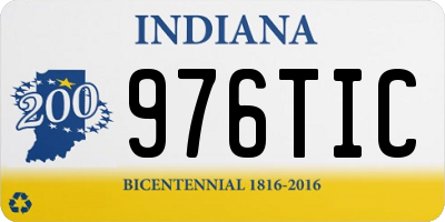 IN license plate 976TIC