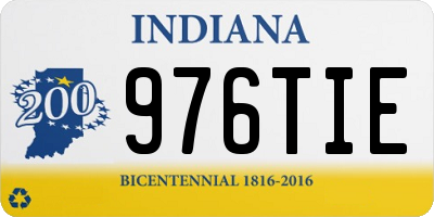IN license plate 976TIE