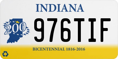 IN license plate 976TIF
