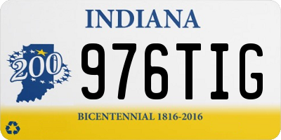 IN license plate 976TIG