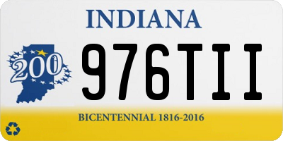 IN license plate 976TII