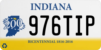 IN license plate 976TIP
