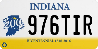 IN license plate 976TIR