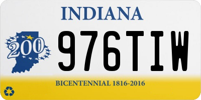IN license plate 976TIW