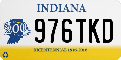 IN license plate 976TKD