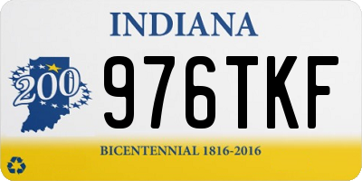 IN license plate 976TKF