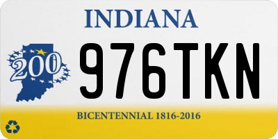 IN license plate 976TKN