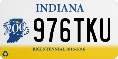 IN license plate 976TKU