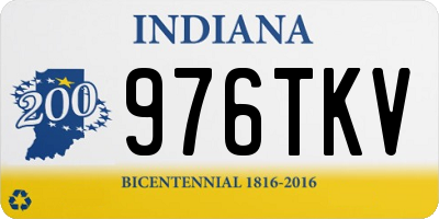 IN license plate 976TKV