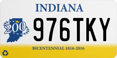 IN license plate 976TKY