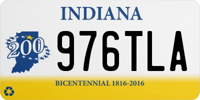 IN license plate 976TLA