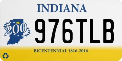 IN license plate 976TLB