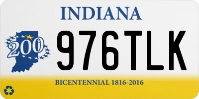 IN license plate 976TLK