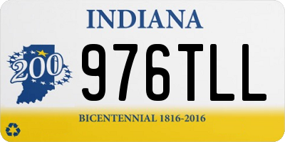 IN license plate 976TLL