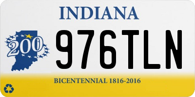 IN license plate 976TLN