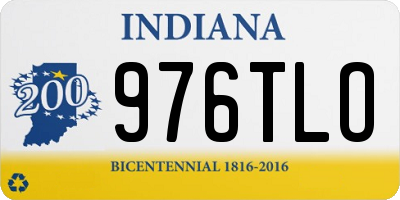 IN license plate 976TLO