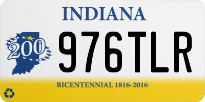 IN license plate 976TLR