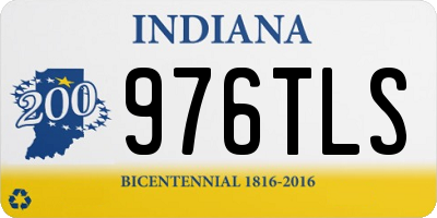 IN license plate 976TLS
