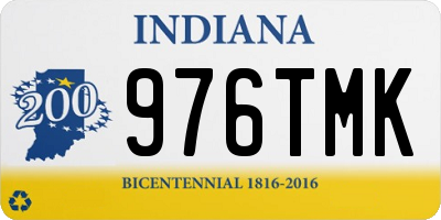 IN license plate 976TMK