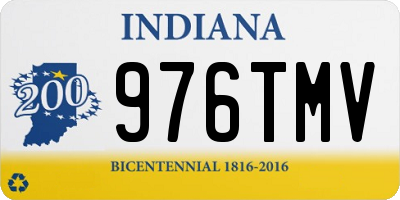 IN license plate 976TMV