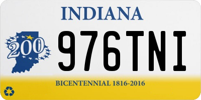 IN license plate 976TNI