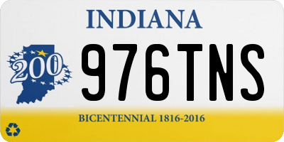 IN license plate 976TNS