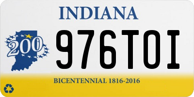 IN license plate 976TOI