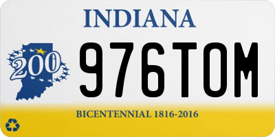 IN license plate 976TOM