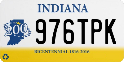 IN license plate 976TPK