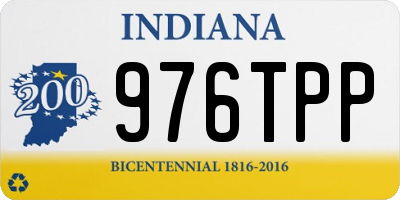 IN license plate 976TPP