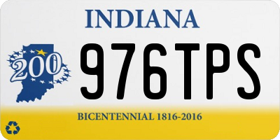 IN license plate 976TPS
