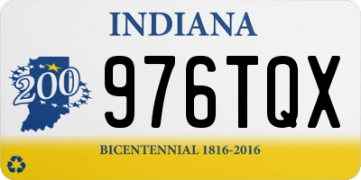 IN license plate 976TQX
