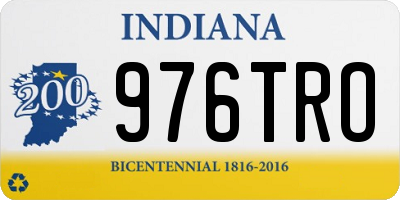 IN license plate 976TRO