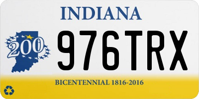 IN license plate 976TRX