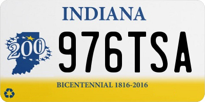 IN license plate 976TSA