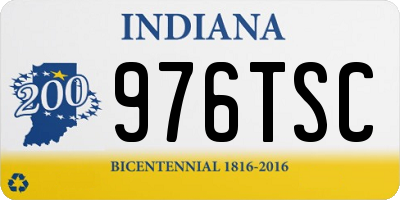 IN license plate 976TSC