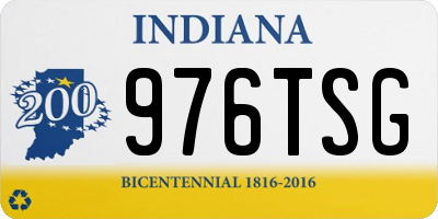 IN license plate 976TSG