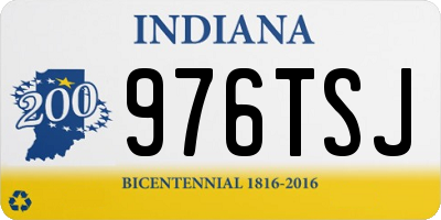 IN license plate 976TSJ