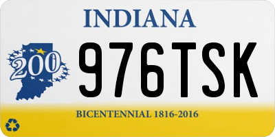 IN license plate 976TSK