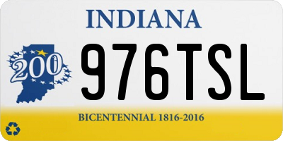IN license plate 976TSL