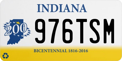 IN license plate 976TSM