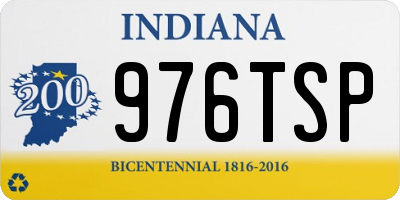 IN license plate 976TSP