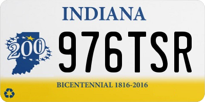IN license plate 976TSR