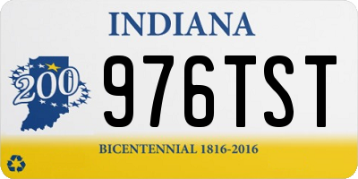 IN license plate 976TST