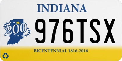 IN license plate 976TSX