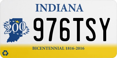 IN license plate 976TSY